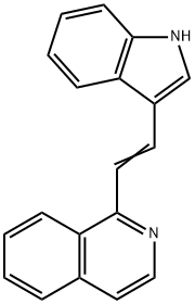 Isoquinoline,1-[2-(1H-indol-3-yl)ethenyl]- Structural