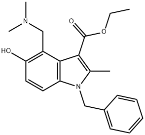 ethyl 1-benzyl-4-[(dimethylamino)methyl]-5-hydroxy-2-methyl-1H-indole-3-carboxylate Structural
