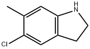 5-chloro-6-methylindoline Structural