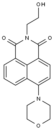 1H-Benz[de]isoquinoline-1,3(2H)-dione,2-(2-hydroxyethyl)-6-(4-morpholinyl)- Structural