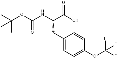 Boc-4-(Trifluoromethoxy)-DL-phenylalanine Structural