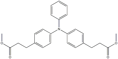 Benzenepropanoic acid, 4,4'-(phenylimino)bis-,
1,1'-dimethyl ester Structural