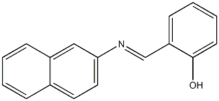 Phenol, 2-[(2-naphthalenylimino)methyl]- Structural