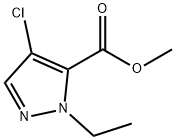 METHYL 4-CHLORO-1-ETHYL-1H-PYRAZOLE-5-CARBOXYLATE Structural