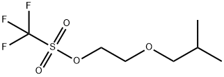 Trifluoro-methanesulfonic acid 2-isobutoxy-ethyl ester Structural
