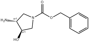 TRANS-BENZYL 3-AMINO-4-HYDROXYPYRROLIDINE-1-CARBOXYLATE Structural