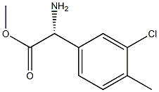 METHYL(2R)-2-AMINO-2-(3-CHLORO-4-METHYLPHENYL)ACETATE Structural