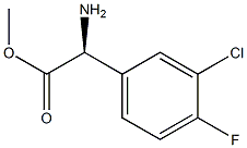 METHYL(2S)-2-AMINO-2-(3-CHLORO-4-FLUOROPHENYL)ACETATE