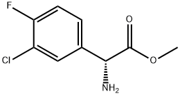 METHYL(2R)-2-AMINO-2-(3-CHLORO-4-FLUOROPHENYL)ACETATE Structural