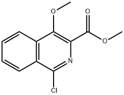 methyl 1-chloro-4-methoxyisoquinoline-3-carboxylate Structural