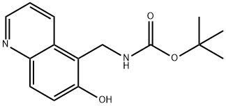 tert-butyl N-[(6-hydroxyquinolin-5-yl)methyl]carbamate Structural