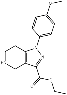 ethyl 1-(4-methoxyphenyl)-1H,4H,5H,6H,7H-pyrazolo[4,3-c]pyridine-3-carboxylate Structural