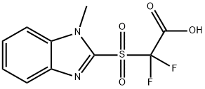Difluoro-(1-methyl-1H-benzoimidazole-2-sulfonyl)-acetic acid Structural