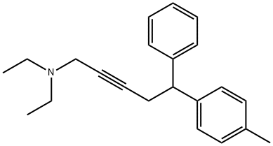 Diethyl-(5-phenyl-5-p-tolyl-pent-2-ynyl)-amine Structural