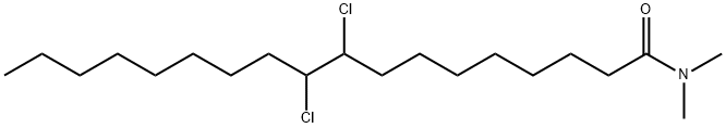 Octadecanamide,9,10-dichloro-N,N-dimethyl- Structural