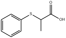 Propanoicacid, 2-(phenylthio)- Structural