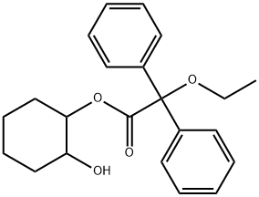 Ethoxy-diphenyl-acetic acid 2-hydroxy-cyclohexyl ester Structural
