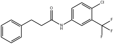 N-[4-chloro-3-(trifluoromethyl)phenyl]-3-phenylpropanamide Structural