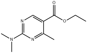 ethyl 2-(dimethylamino)-4-methylpyrimidine-5-carboxylate Structural