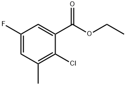Ethyl 2-chloro-5-fluoro-3-methylbenzoate Structural
