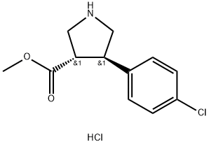 (3S,4R)-Methyl 4-(4-chlorophenyl)pyrrolidine-3-carboxylate hydrochloride