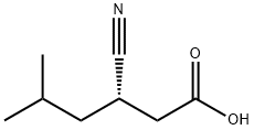 Hexanoic acid, 3-cyano-5-methyl-, (3S)- Structural