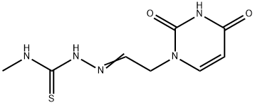 Hydrazinecarbothioamide,2-[2-(3,4-dihydro-2,4-dioxo-1(2H)-pyrimidinyl)ethylidene]-N-methyl- Structural