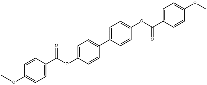 Benzoic acid, 4-methoxy-, [1,1'-biphenyl]-4,4'-diyl ester Structural