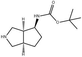 TERT-BUTYL ((3AS,4S,6AR)-OCTAHYDROCYCLOPENTA[C]PYRROL-4-YL)CARBAMATE Structural