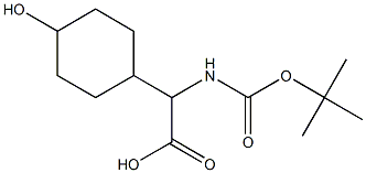 a-(Boc-amino)-4-hydroxycyclohexaneacetic acid Structural