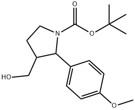 tert-butyl(2S,3R)-3-(hydroxymethyl)-2-(4-methoxyphenyl)pyrrolidine-1-carboxylate