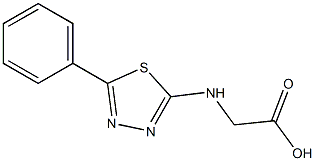 Glycine, N-(5-phenyl-1,3,4-thiadiazol-2-yl)- Structural