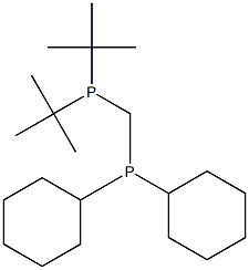 Phosphine, [[bis(1,1-dimethylethyl)phosphino]methyl]dicyclohexyl- Structural