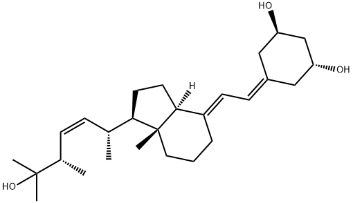 (1R,3R)-5-(2-((1R,3aS,7aR,E)-1-((2R,5S,Z)-6-hydroxy-
5,6-dimethylhept-3-en-2-yl)-7a-methyloctahydro-4H-
inden-4-ylidene)ethylidene)cyclohexane-1,3-diol Structural