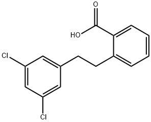 Benzoic acid, 2-[2-(3,5-dichlorophenyl)ethyl]- Structural