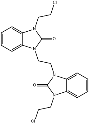 3,3'-(ethane-1,2-diyl)bis(1-(2-chloroethyl)-1H-benzo[d]imidazol-2(3H)-one) Structural