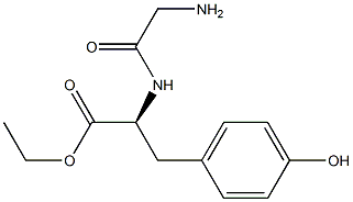 L-Tyrosine, N-glycyl-, ethyl ester Structural
