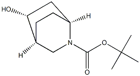 tert-butyl (1S,4S,5R)-5-hydroxy-2-azabicyclo[2.2.2]octane-2-carboxylate Structural
