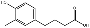 Benzenebutanoic acid, 4-hydroxy-3-methyl- Structural
