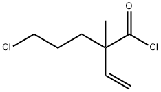 Pentanoyl chloride, 5-chloro-2-ethenyl-2-methyl- Structural