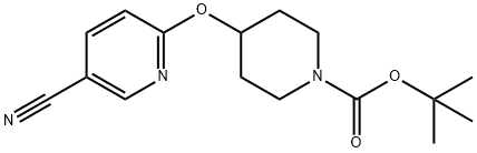 TERT-BUTYL 4-(5-CYANOPYRIDIN-2-YLOXY)PIPERIDINE-1-CARBOXYLATE Structural