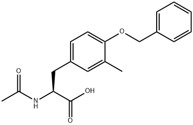 2-ACETAMIDO-3-(4-BENZYLOXY-3-METHYLPHENYL)PROPANOICACID Structural