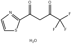 Trifluorothiazolylbutanedione hydrate Structural