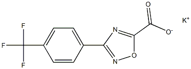 Potassium 3-(4-(trifluoromethyl)phenyl)-1,2,4-oxadiazole-5-carboxylate Structural