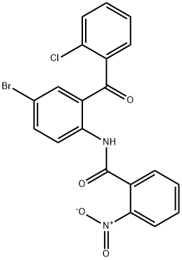 N-(4-bromo-2-(2-chlorobenzoyl)phenyl)-2-nitrobenzamide Structural