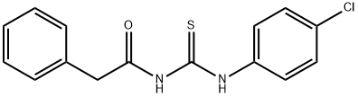 N-[(4-chlorophenyl)carbamothioyl]-2-phenylacetamide Structural