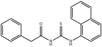 N-(naphthalen-1-ylcarbamothioyl)-2-phenylacetamide Structural