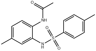 N-(4-methyl-2-{[(4-methylphenyl)sulfonyl]amino}phenyl)acetamide Structural