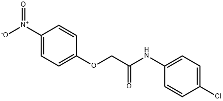 N-(4-chlorophenyl)-2-(4-nitrophenoxy)acetamide Structural