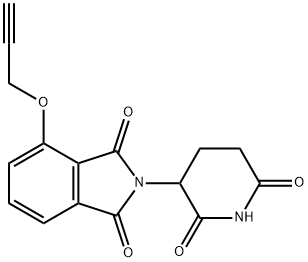 2-(2,6-dioxopiperidin-3-yl)-4-(prop-2-yn-1-yloxy)isoindoline-1,3-dione Structural